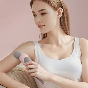 Rechargeable Massage Gun, Handheld Neck Shoulder Leg Back Relaxation, Ultra-Quiet Lightweight Design, USB-C Fast Charging, Ideal Gift