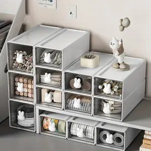 1pc Transparent Desktop Drawer Organizer with Dividers, Desk Organizer Tidy, Multi-Functional Storage Box for Home and Dorm, Makeup and Stationery Organizer