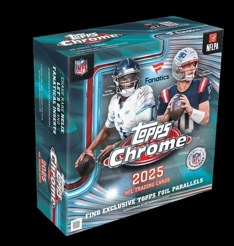 2025 Topps Chrome Football Mega Box, Officially Licensed NFL Trading Cards  - TikTok Shop