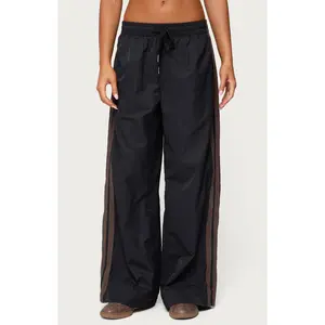 Edikted Women's Kieran Stripey Nylon Track Pants