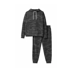 Black Night Camo Hoodie & Jogger Set