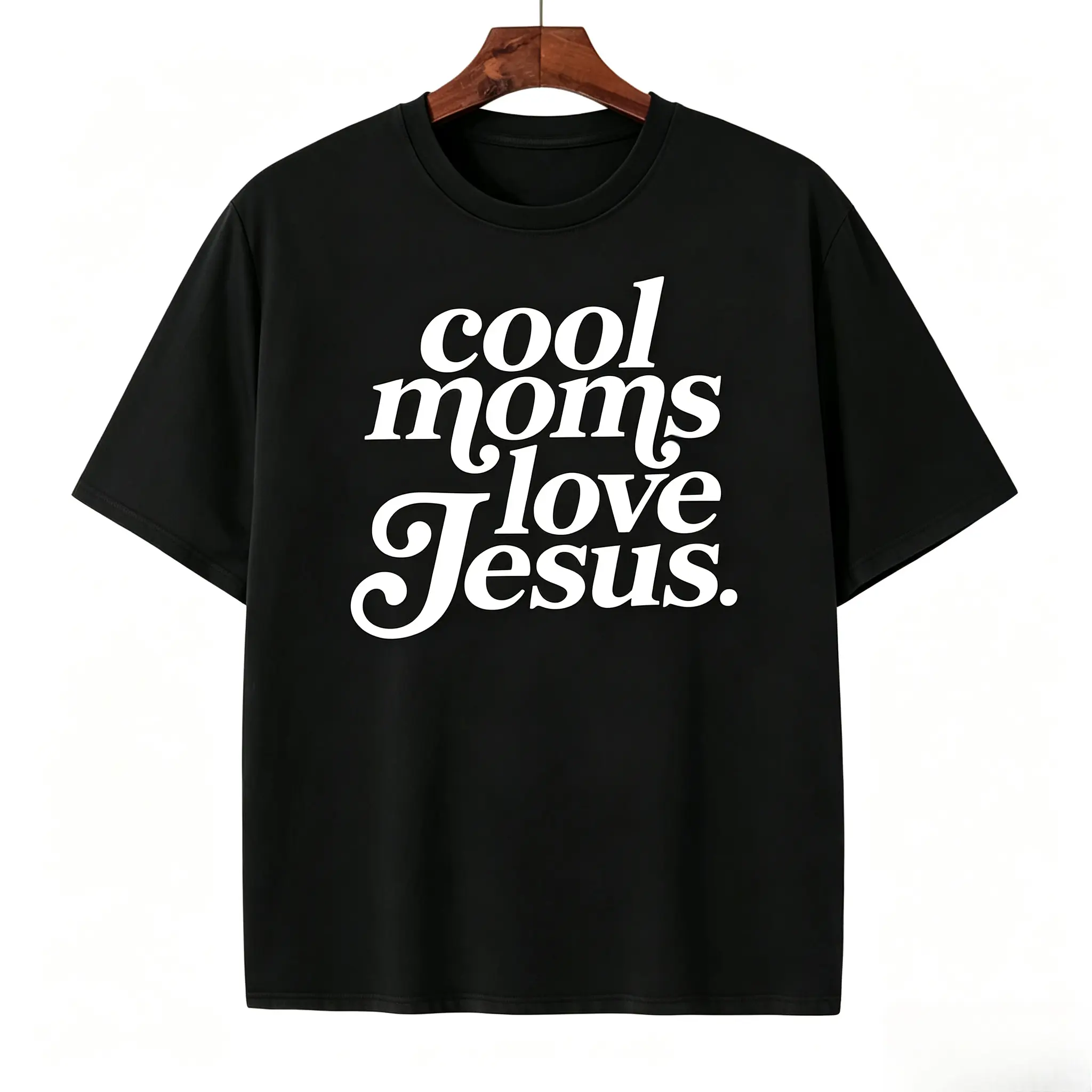 Cool Moms Love Jesus Comfort Shirt, Praying Mama, Religious Mom Sweatshirt, Inspirational Mom Tee, Gift for Mom, Faithful Mother Gift