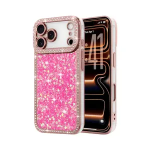 Bling Diamond Epoxy Case Luxury Plated Anti-Drop Protective Cover