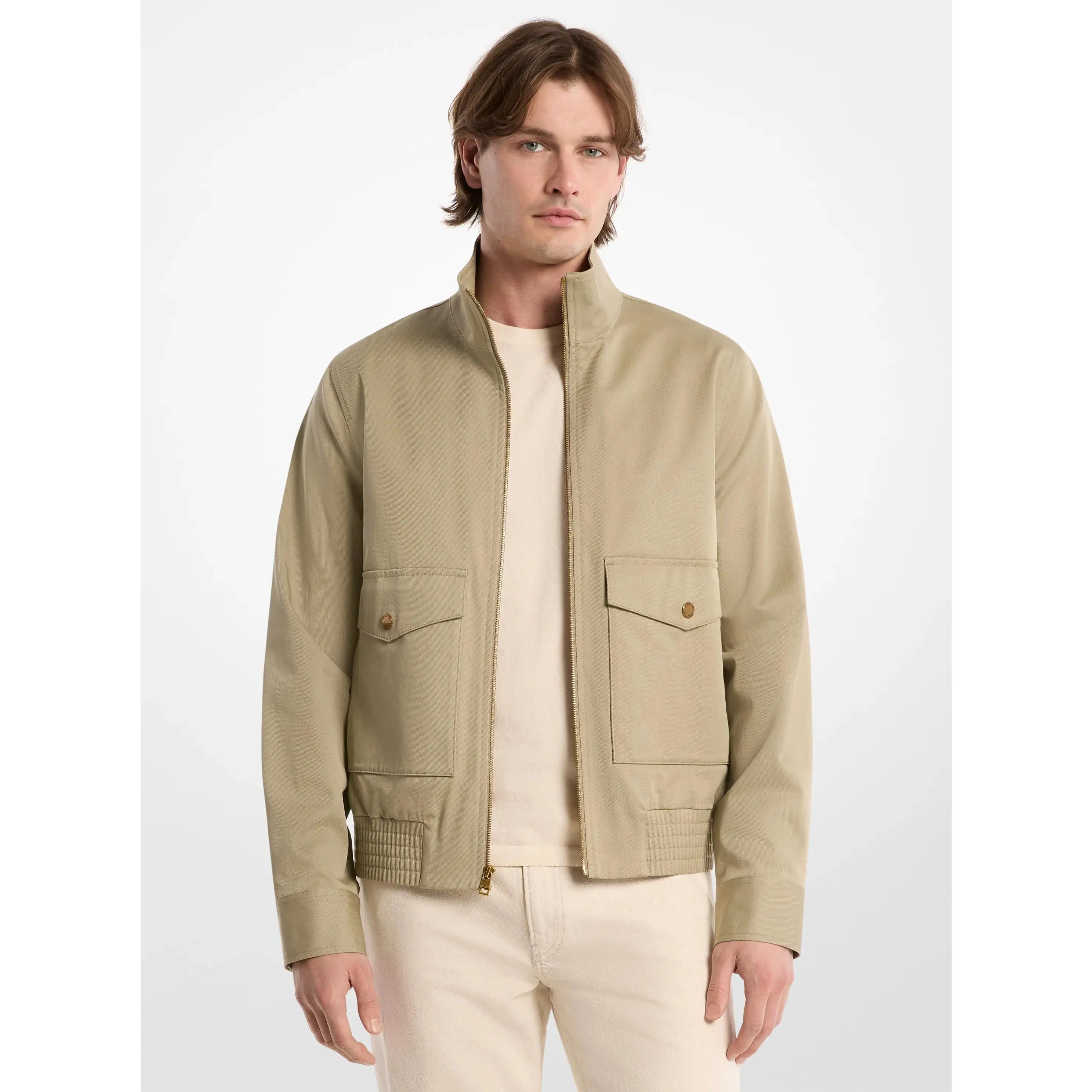 Harrington Stretch Cotton Bomber Jacket
