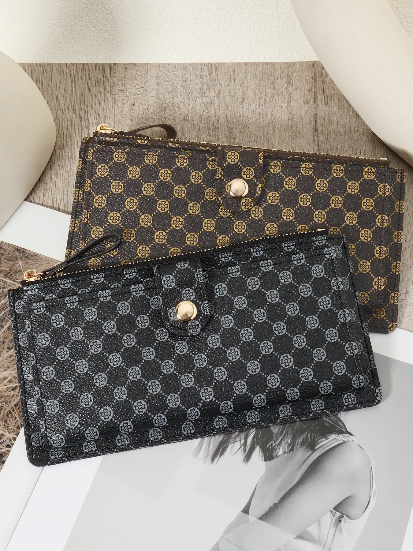 Large-Capacity Long Wallet, Cash Storage Bag, Coin Wallet. Fashion Print Clutch, Long Purse. Coin Purse, Mobile Phone Bag, Long Clutch, Suitable for Daily Use, Fashionable Versatile Purse, Fashion Purses
