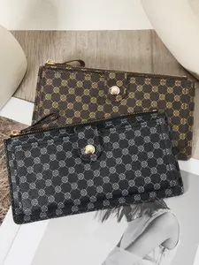 Large-Capacity Long Wallet, Cash Storage Bag, Coin Wallet. Fashion Print Clutch, Long Purse. Coin Purse, Mobile Phone Bag, Long Clutch, Suitable for Daily Use, Fashion Purses