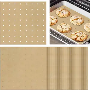 120 Sheets Air Fryer Oven Liners 11 x 12 Disposable Air Fryer  Paper Liners Rectangle Non Stick  Baking Paper Compatible with Ninja Foodi/Cuisinart/Breville/Emeril Lagasse/Gowise