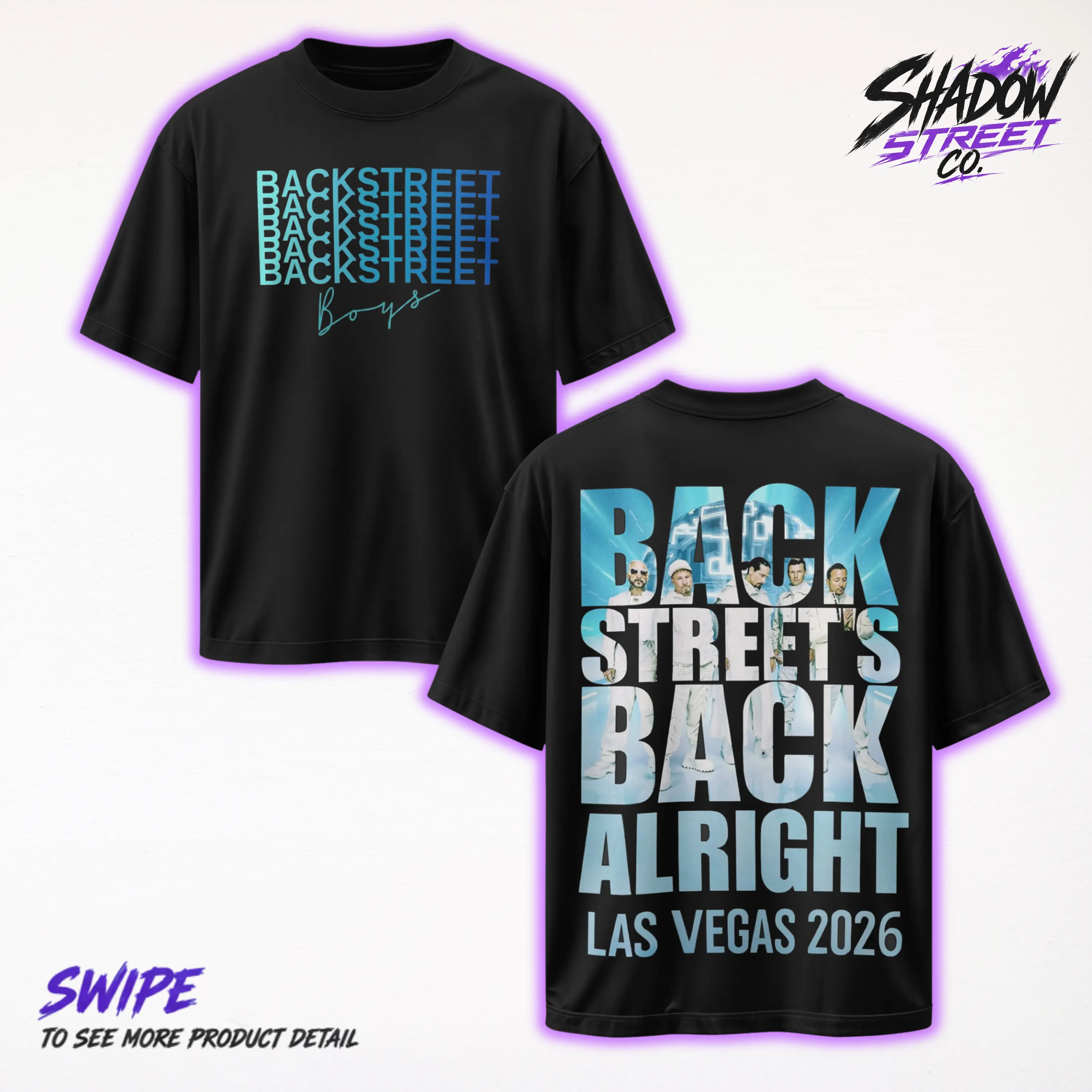 Backstreet Boys 2026 Limited Edition T shirt, 90s Pop Music BSB Shirt, Into The Millennium Las Vegas Retro Sphere Graphic Tee, Casual Y2K Unisex Streetwear Top Trendy Gift Fans