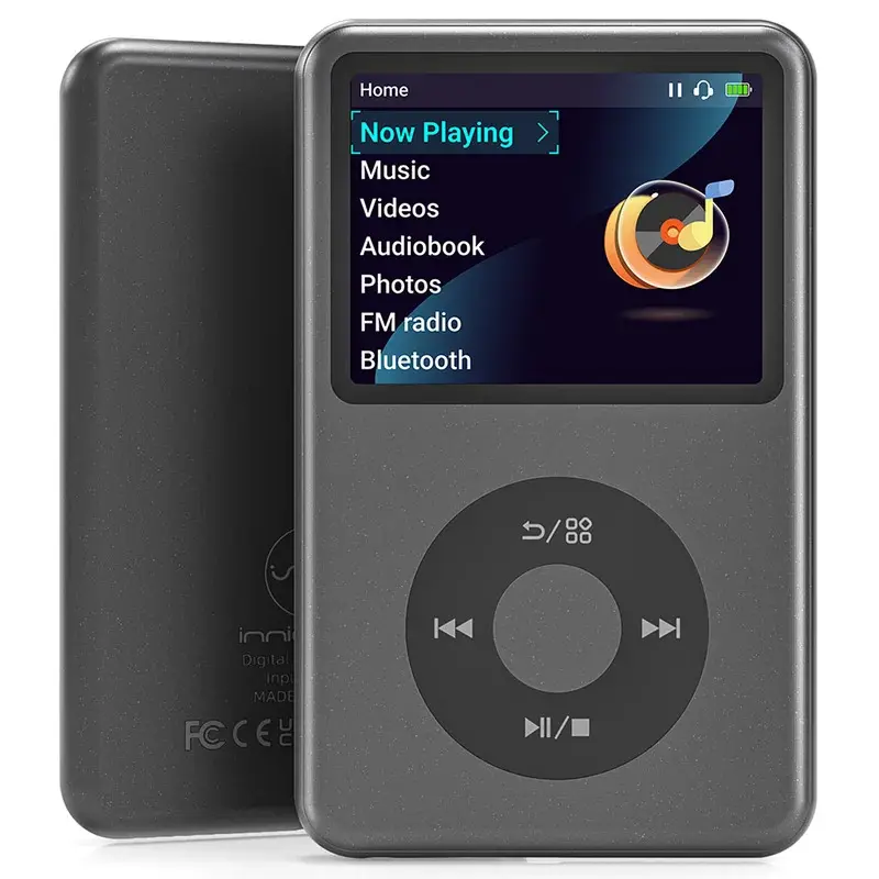 128GB Bluetooth MP3 Player - Touchscreen & Classic Click Wheel, HiFi Lossless Stereo Audio, USB-C Rechargeable Portable Audio Media Player for Travel, Workout, FM Radio Compatible with Earphones, Car Speakers