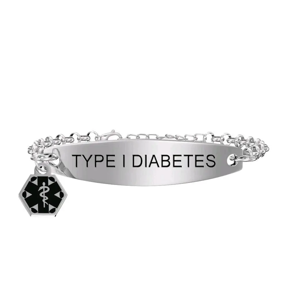 Type 1 Diabetes Awareness Bracelet, Casual Trendy Jewelry, Fashionable Bracelet for Male & Female, Essential Jewelry Accessory