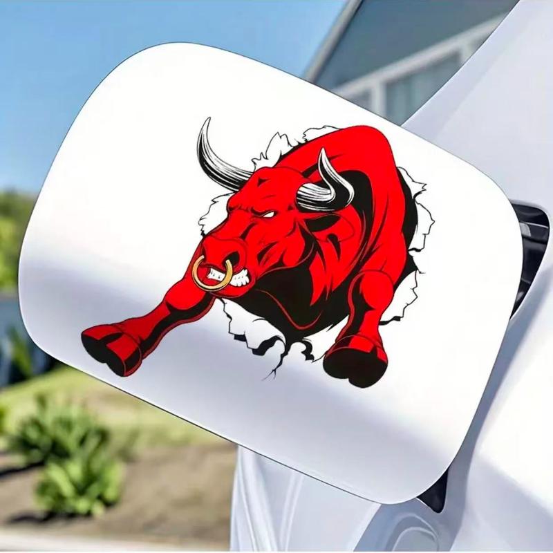 Angry Bull, Side Vinyl Decal with Aggressive Spanish Bull Design, Suitable for Trucks, Motorcycles, Metal Surfaces, Sticker for Cars