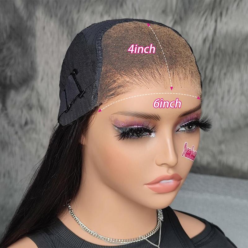 【Flashsale】ISEE Wear Go Straight Short Bob Wig 6*4 Glueless Pre-plucked Hairline Pre-cut Lace Wig Beginner Friendly Gift for Girlfriend/Wife/Family Springtok#iseehairbeauty