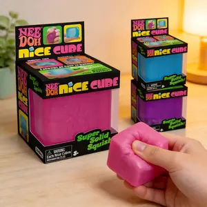 Ice Cube Water Drop Squeeze Toy, Rosy Stylish Sensory Stress Relief Ball, Soft Squishy Fidget Toy in Blue Pink Purple, Relaxing Anxiety Reducing Hand Toy, Perfect Gift for All Ages, Cute, Portable