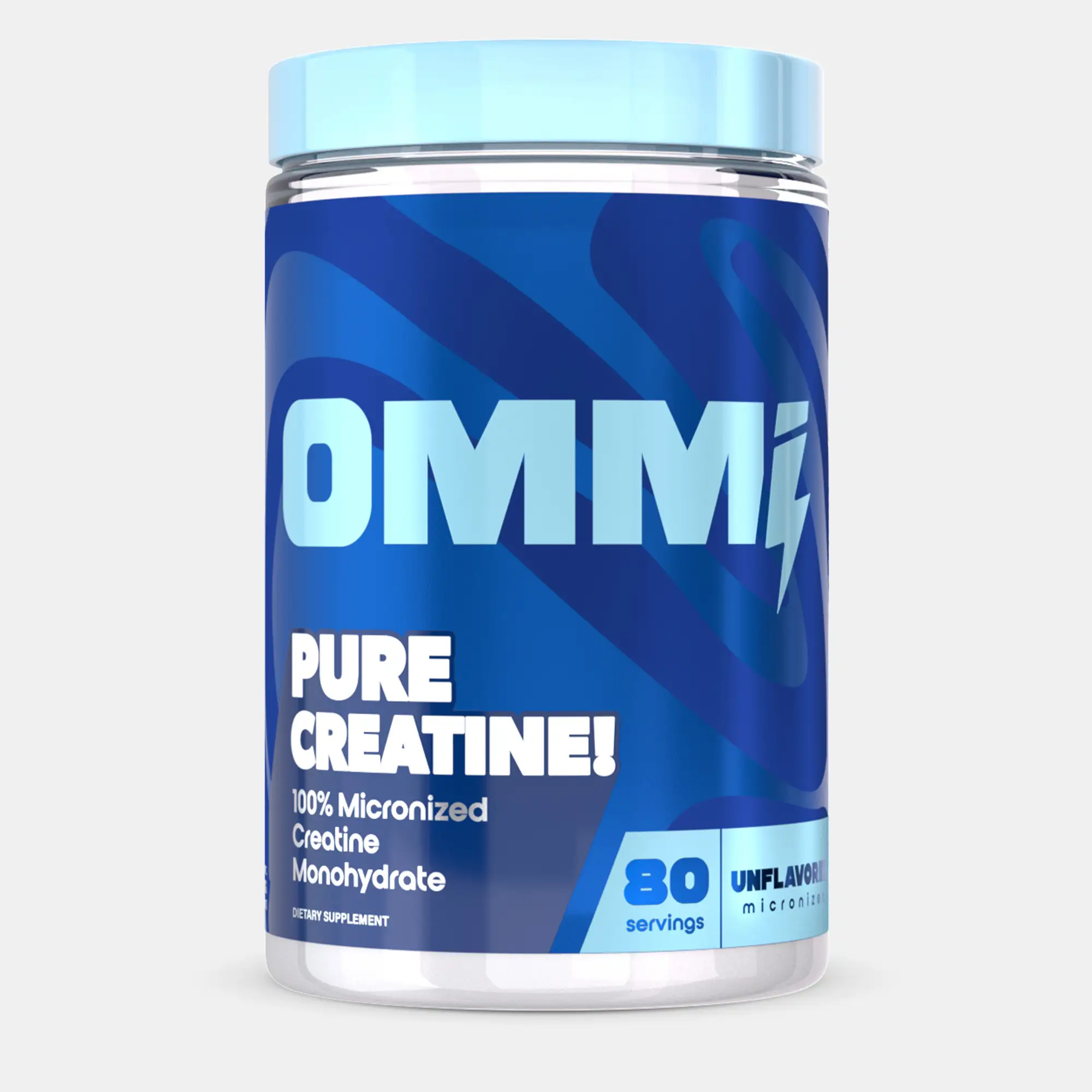 OMMI Pure Creatine Monohydrate Micronized Powder Supplement for Men & Women | Boosts Muscle Growth, Strength, Endurance & Recovery | 80 Servings | Unf