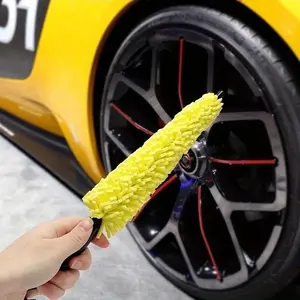Car Wheel Cleaning Brush, Handheld Car Wheel HUB Cleaning Tool, Car Wheel Cleaning Brush, Professional Car Cleaning Tool