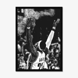 LeBron James v2 Poster, LeBron James Wall Art, Poster, Vintage  Poster,  Wall Art, Gift For Him, Motivational Sport Poster Decor Room