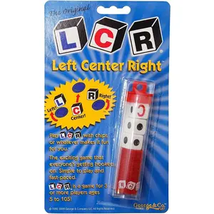 Left Center Right Dice Game - Random Color, 3+ Players