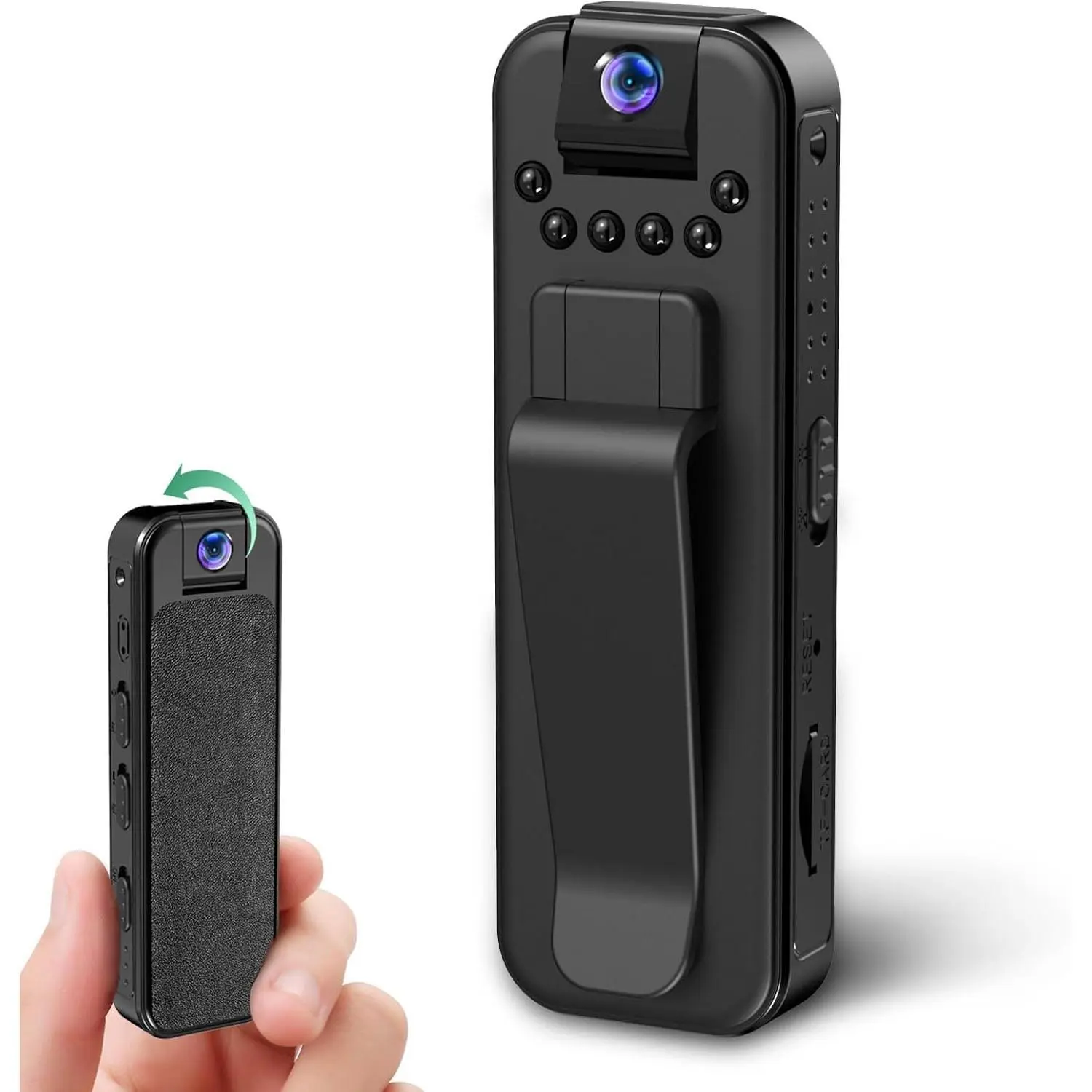 1080P Portable Sports Action Camera | Wearable Design, Motion Detection & Night Vision | Rechargeable, Audio/Video Recording | for Outdoor Sports, Travel & Daily Use, Daily