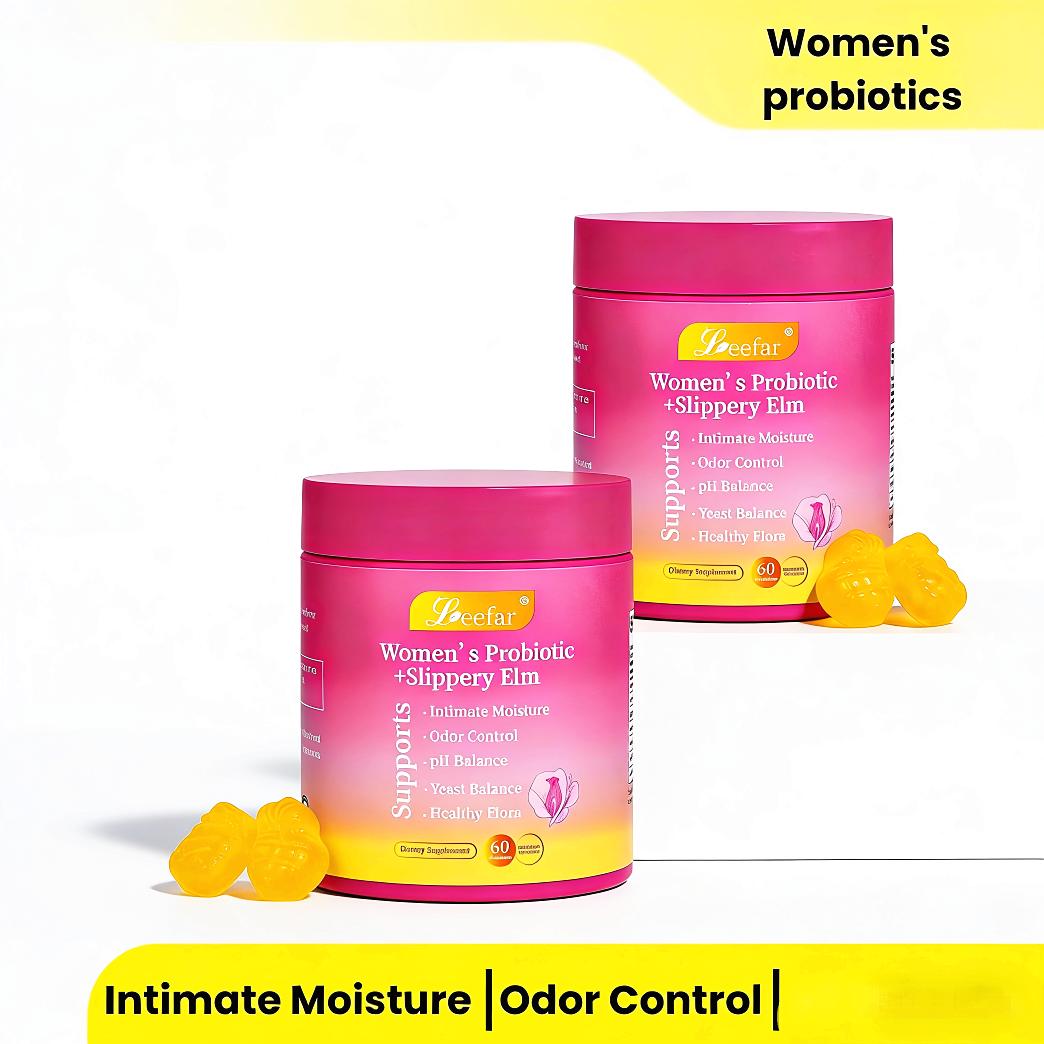 Feminine Wellness Probiotic Gummies | Prebiotic + Slippery Elm Formula Yummy Feminine Probiotic Gummies | 2-in-1 Freshness & pH Support