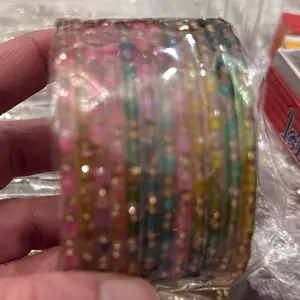 Rainbow Glass Bangles - Colorful and Stylish Accessory for Any Occasion
