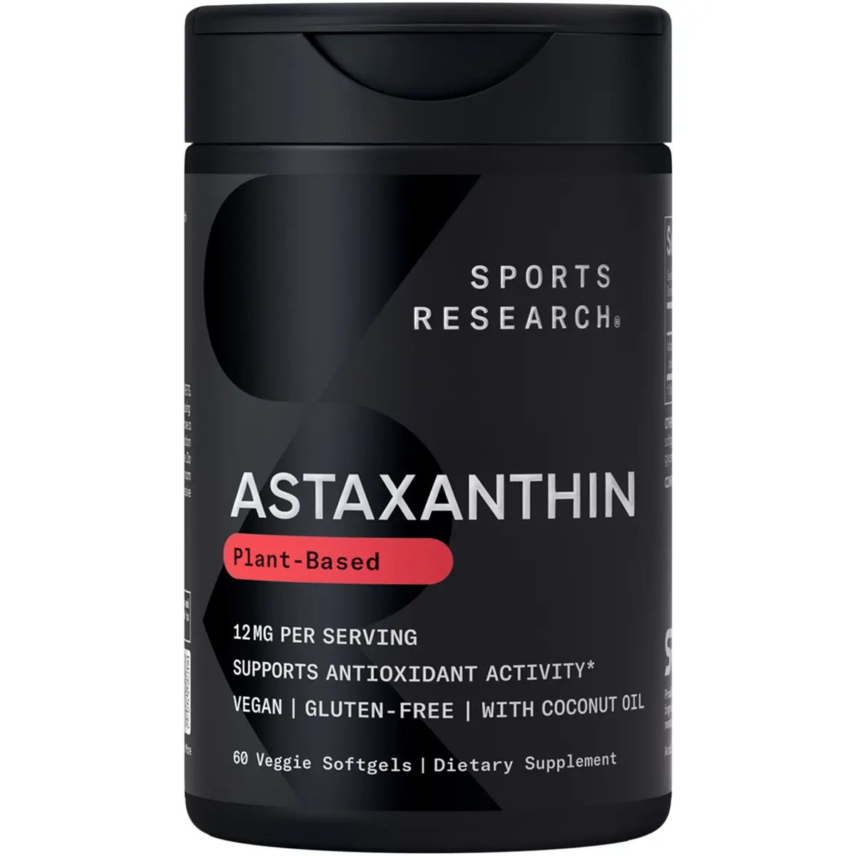 Astaxanthin (12mg) with Organic Coconut Oil for Better Absorption | Non-GMO and Gluten Free Astaxanthin (12mg) with Organic Coconut Oil for Better Absorption | Non-GMO and Gluten Free