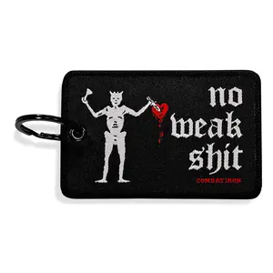 No Weak Shit Patch Keychain