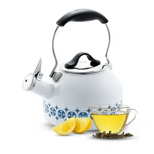 Enamel-on-Steel Talavera Teakettle (1.8 Qt.)