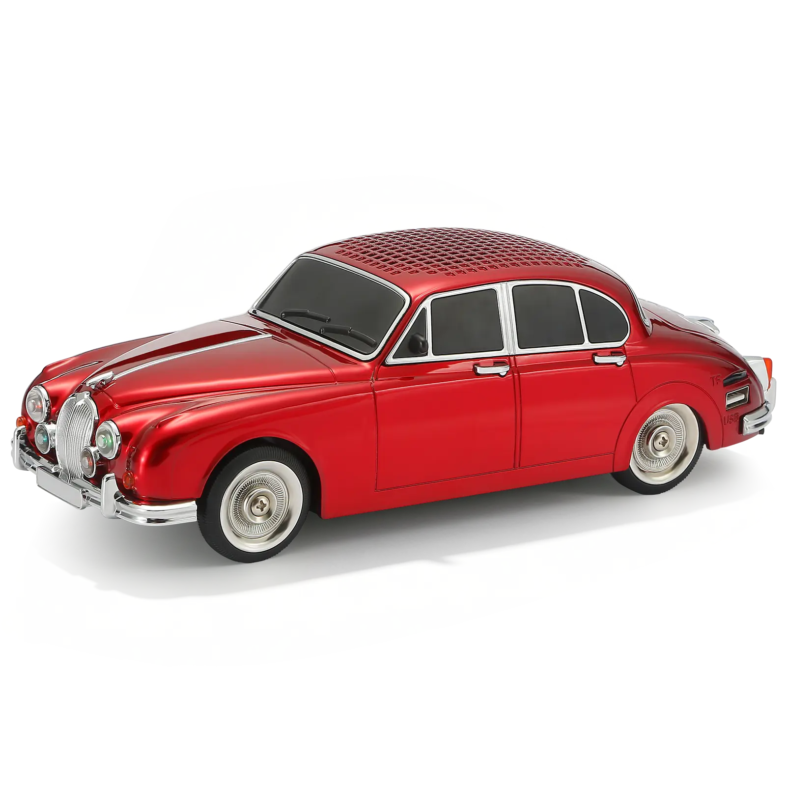 WSTER WS-596 Retro Vintage Car Shape Bluetooth Speaker Portable Wireless Speaker Type-C Charging USB AUX TF Card Play FM Radio TWS Pairing Desktop Decoration Creative Holiday Birthday Gift