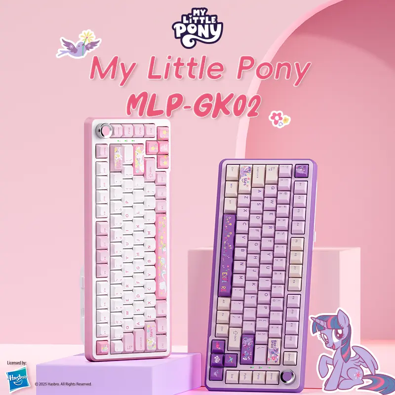 Mlp Computer Mouse MY LITTLE PONY MLP-GK02 Cartoon Keyboard - Tri-mode RGB - TikTok Shop