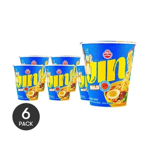 OTTOGI Jin Ramen Spicy - 6 Cup Variety Pack (65g Each) - Authentic Korean Instant Noodles