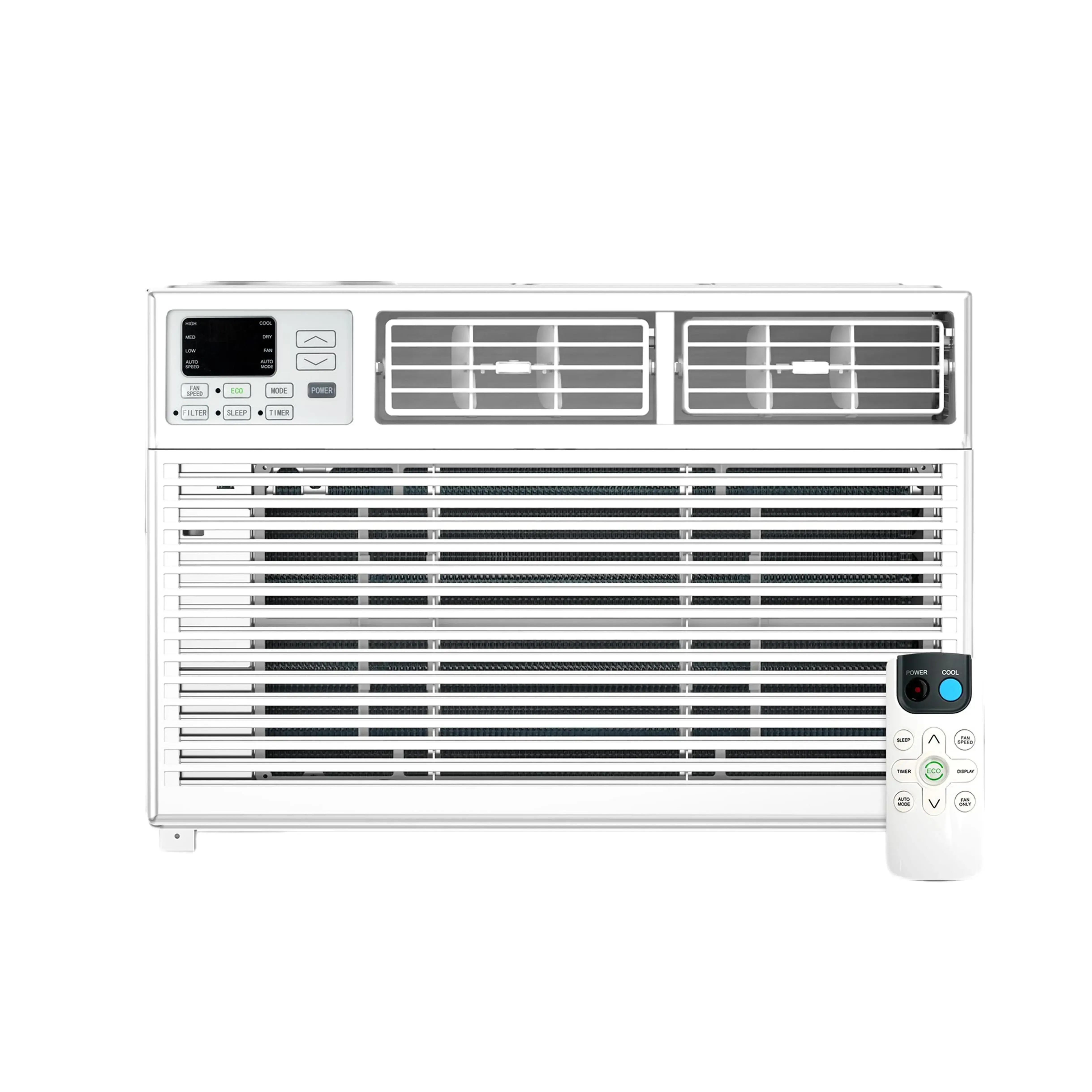 ZAFRO【DealsForYouDays】Window Air Conditioner 5K-12K BTU, Smart Inverter AC Unit for 150 Sq.Ft, 2 Cooling & Fan Speeds, 51DB Quiet, Quiet Energy-Efficient Window AC,Mechanical Controls, Ideal for Bedroom, Apartment, Office,summmer vibes Wif Wifi Aircon Coo