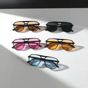 5 pcs / 1 set Trendy Acetate Glasses Set | Dopamine & Retro Styles | Non-Prescription | Everyday & Occasions | Women's Eyewear