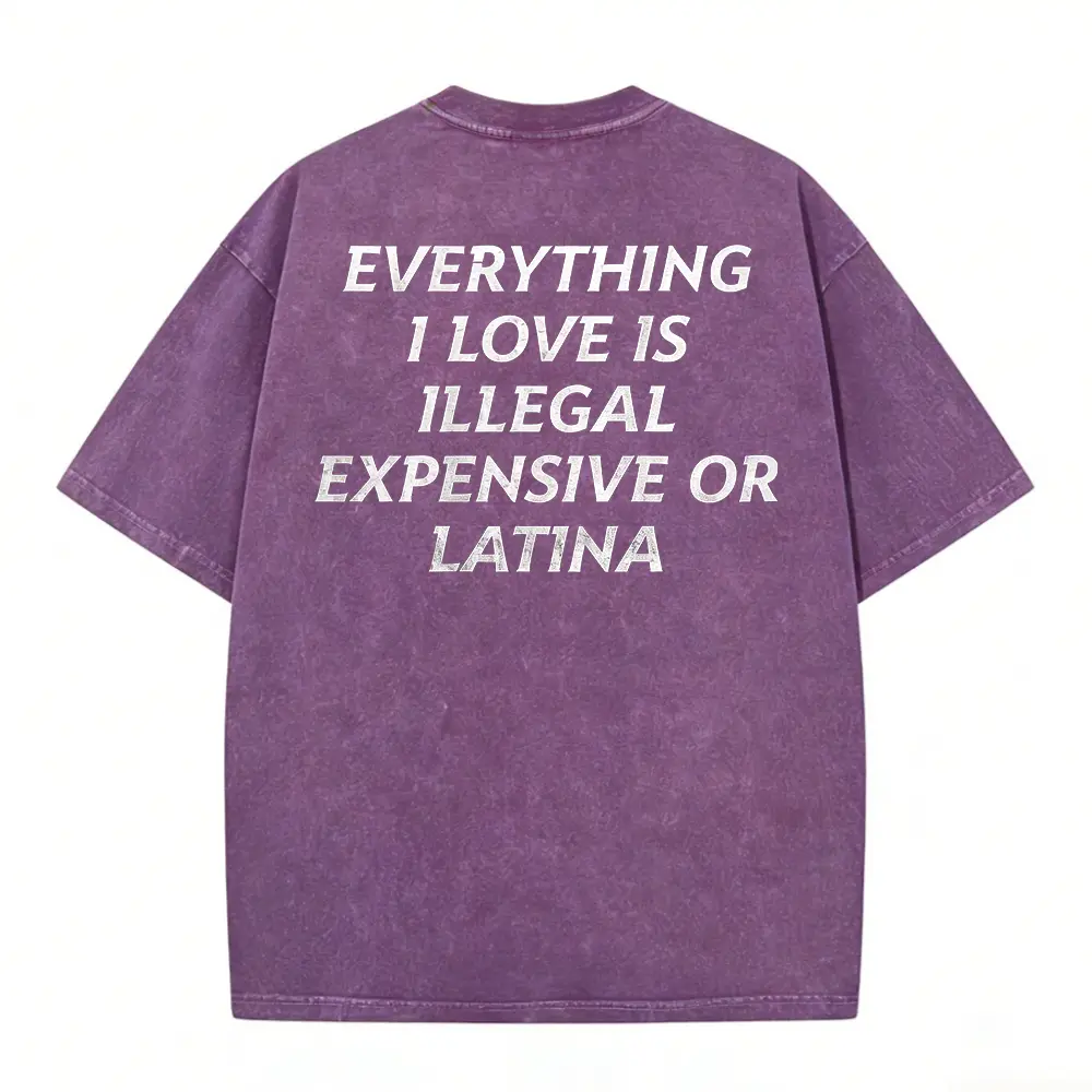 Washed T-shirt-Purple