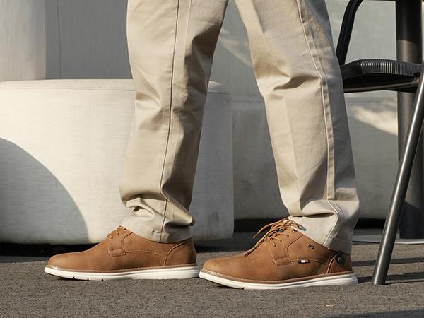 Hawkwell Plus Men's Plus Size Oxford Casual Shoes Business Dress Sneakers for Big and Tall