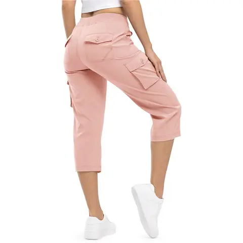 【Creator's Pick】YSENTO Women's Cargo Capris Pants Plus Size Outdoor Lightweight Casual Trip Loose Shorts Summer Style Moms over 30 Comfy wear ootd Bottoms Basic Black Camouflage Pants #outdoorfun