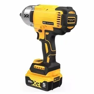 20V MAX Cordless High Torque Impact Wrench with Battery & Charger, 1/2 Inch Impact Gun, Brushless Motor, 4-Speed Control, Hog Ring Anvil, Heavy Duty Power Tool for Automotive, Construction, and Garage Repai
