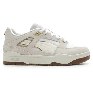 PUMA Womens Slipstream Peb Lace Up Sneakers Shoes Casual - Grey, White PUMA Womens Slipstream Peb Lace Up Sneakers Shoes Casual - Grey, White