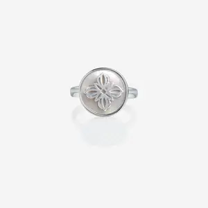 Lanna Four Petal Medallion Ring