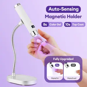 NEW UV LED Nail Lamp with Adjustable Stand, Mini Gel Polish Drying Machine, Fast Dry, Touch & Induction, DIY Home Salon Perfect Tool