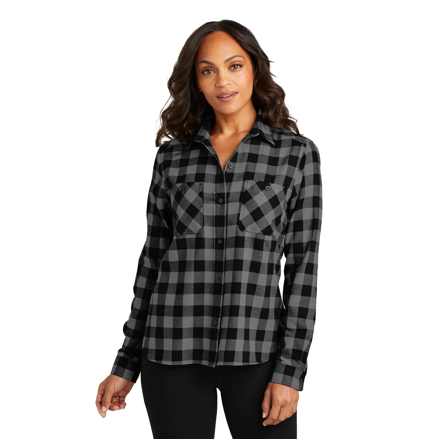 Port Authority Ladies Plaid Flannel Shirt LW669