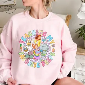 Teaching My Favorite Peeps Children's Book Teacher Easter Day T-shirt, Teacher Tee, Easter Bunny Sweatshirt Retro Easter Tee A