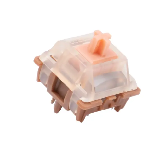 GATERON Mars Hot-Swappable Switch Set - Nylon Top & Bottom Housing, Dual-Stage Spring, SMD LED Support, Factory Lubed, 5-Pin Tactile/Linear Mechanical Keyboard Switches