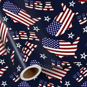 USA Pride Gift Wrapping - Patriotic Decor for Military Homecoming & Events