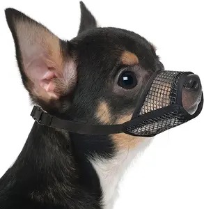 Soft Mesh Dog Muzzle - Breathable Mouth Guard for Small, Medium & Large Dogs, Allows Panting & Drinking, Ideal for Biting, Chewing & Grooming