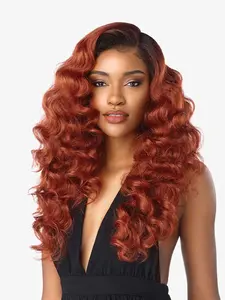 Sensationnel What Lace 13X6 Wigs - Darlene Lacefrontal Hand Tied Glueless Synthetic With Natural Density Preplucked Hairline