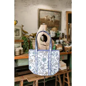 White Quilted Tote Bag