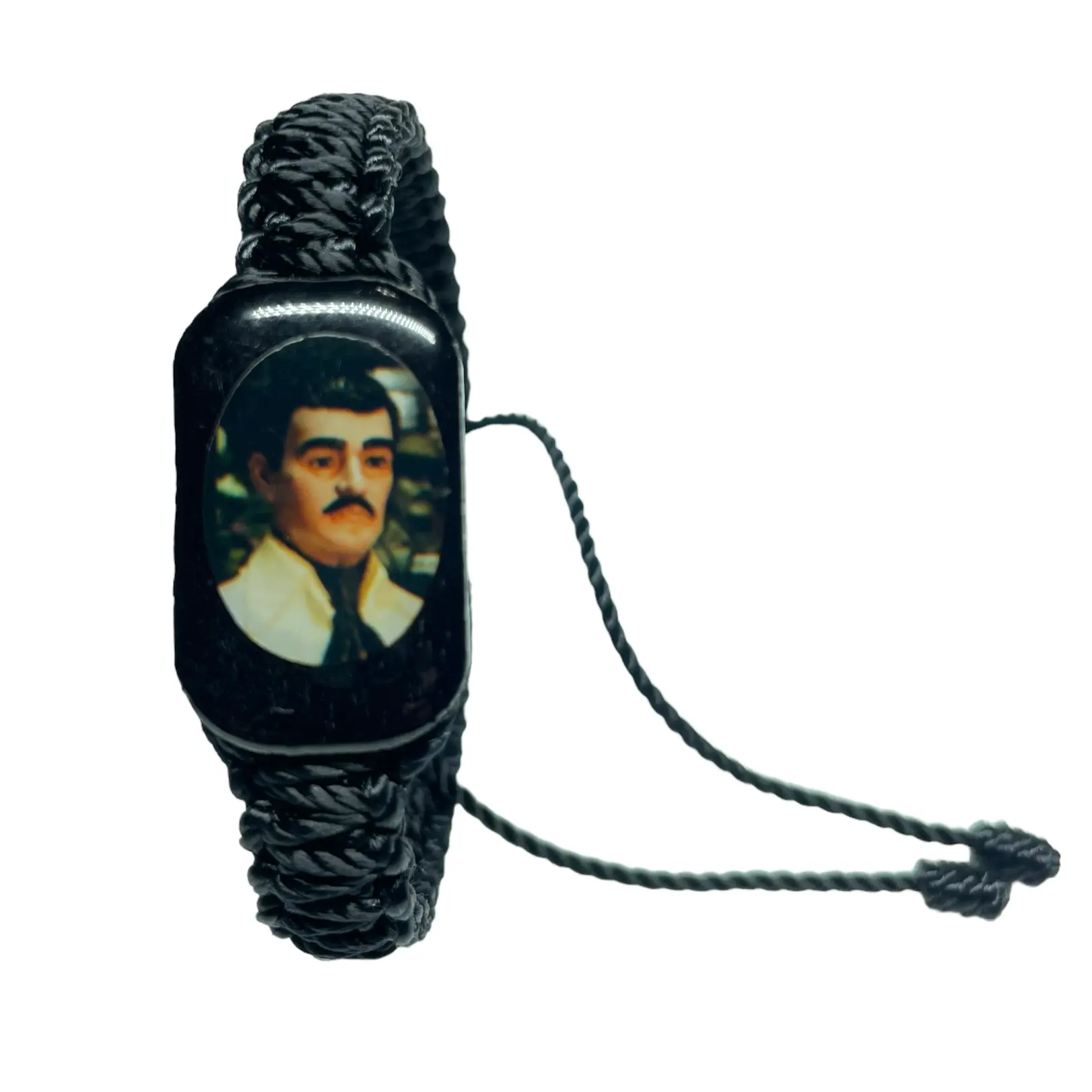 Jesus Malverde Knotted Rope Bracelet