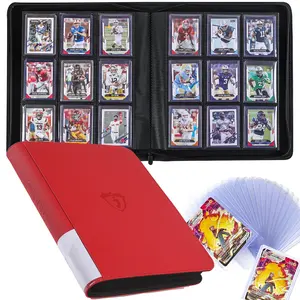 9 Pocket Trading Card Zip Binder, 288 Cards, Premium Exo-Tec Album Material, 16 Side-Loading Pages, Folder for Collectible Games, Sports, TCG