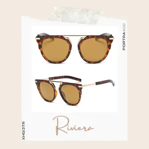 Riviera Round Tortoise & Gold Sunglasses