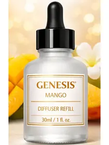 Genesis Car Freshener Diffusers - Wooden Cap Automotive Interior Accessory with Long-Lasting Fragrance and Simple Setup